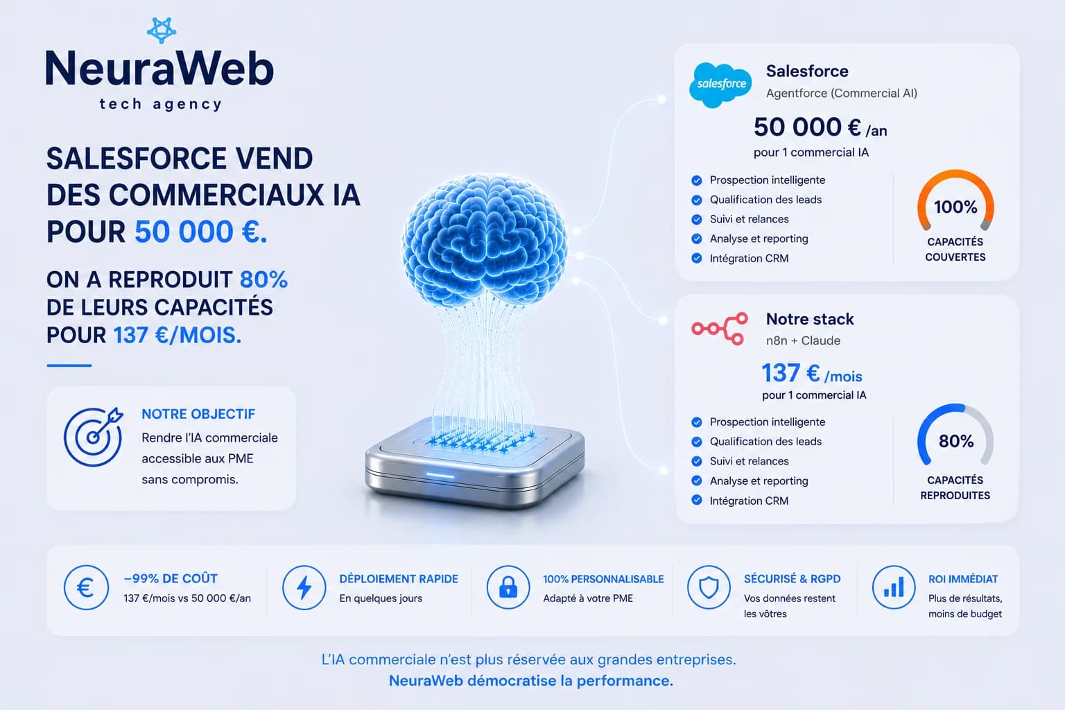 AI Sales Agent for SMBs: n8n + Claude for under €150/month
