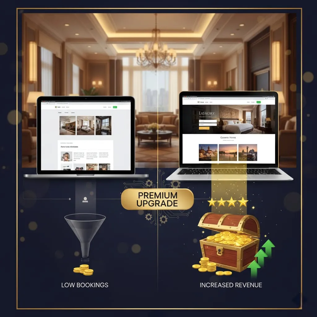 Site web hôtel 5 étoiles : pourquoi votre design coûte des réservations directes